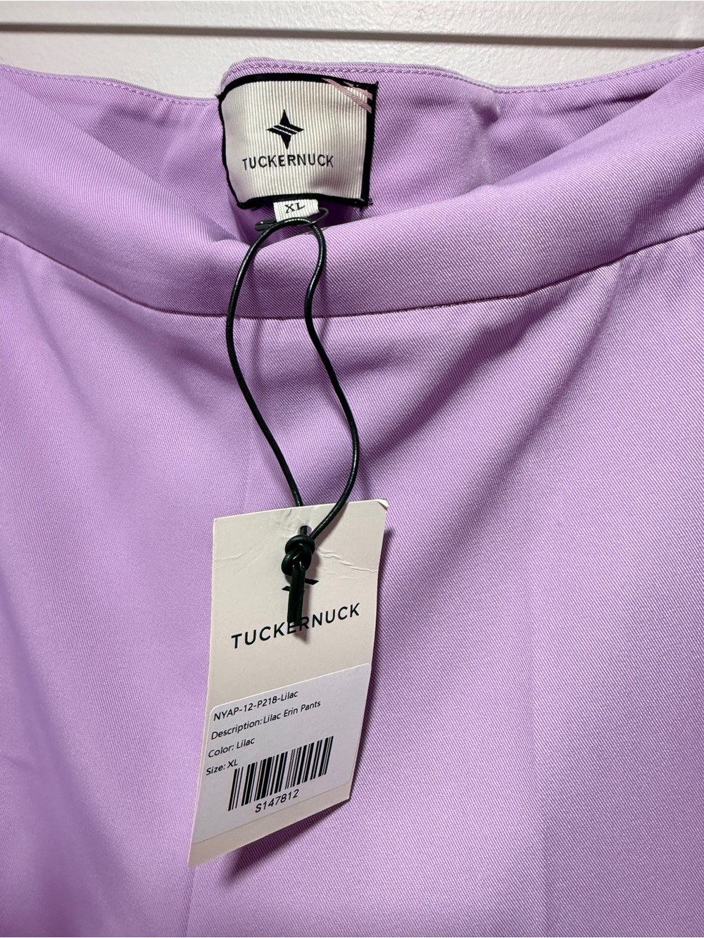 Tuckernuck Lilac Erin Pants XL NWT Wide Leg High Rise Lavender Trousers - Picture 5 of 11